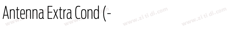 Antenna Extra Cond (字体转换